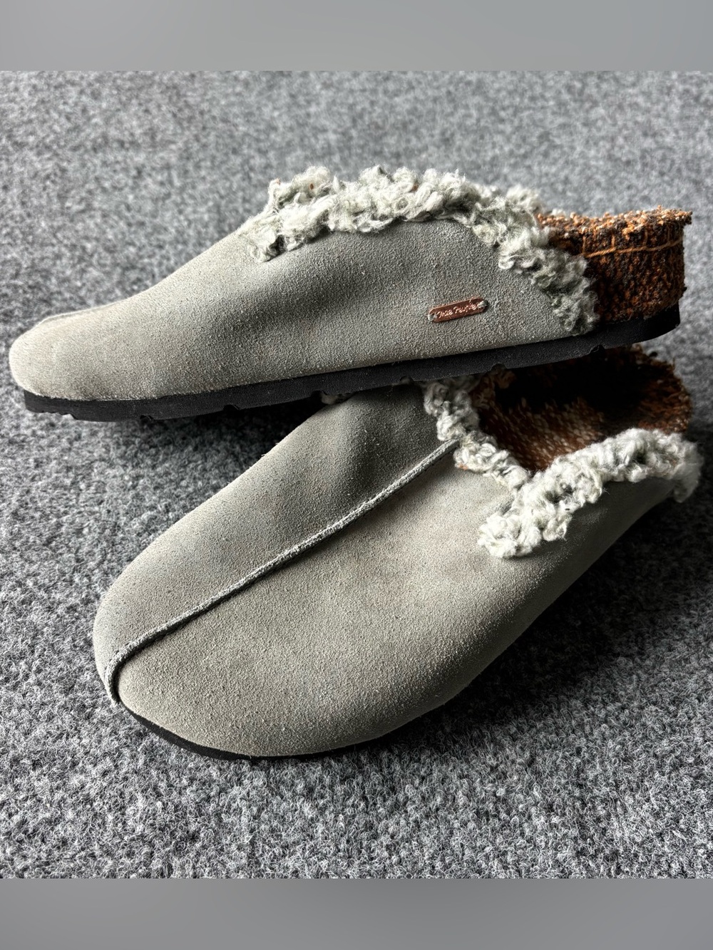 Free People Damon Cozy Suede Mules